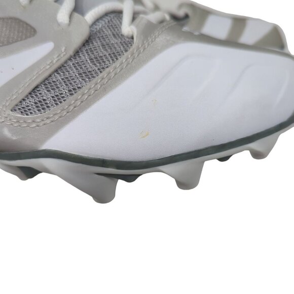 Mens Warrior Burn 7.0 Low White Silver Lacrosse Cleats Size 9.0 main image 10
